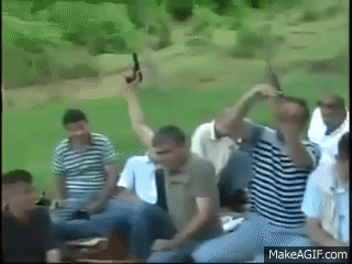 Albanian picknick. WITH GUNS !!! on Make a GIF
